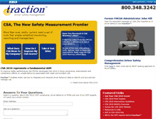 Tablet Screenshot of drivertraction.com